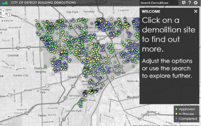 “City of Detroit Building Demolitions” Interactive Map