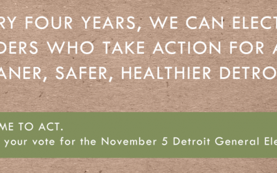 The Detroit Environmental Agenda Has Been Released