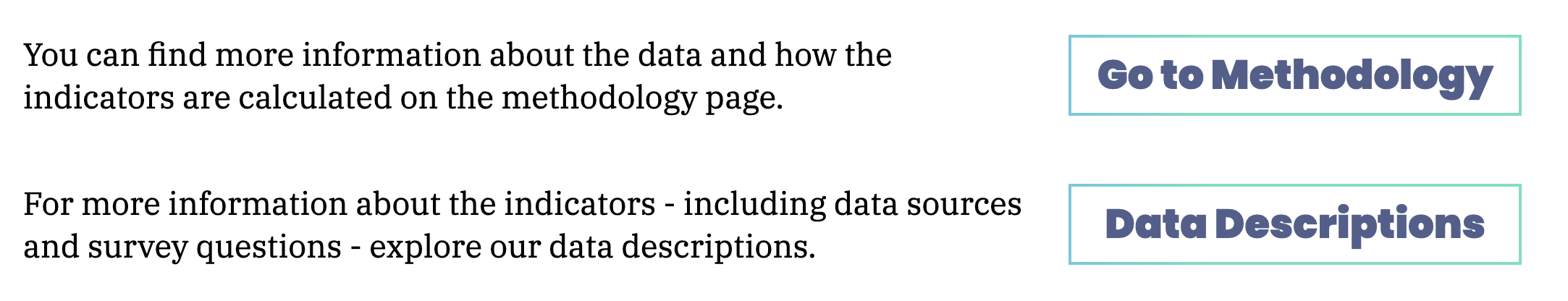 Part of the NVI profile page that shows the links to the Methodology page and the Data Desciptions page
